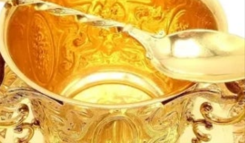 Antique Solid 18k Yellow Gold Sugar Bowl Dish Spoon Abraham Portal Set c. 1779