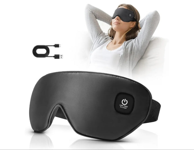 Heated Eye Mask Cordless, Warm Eye Compress for Dry Eyes Stye Blepharitis Chalazion MGD Eye Treatment, Heat Therapy to Unclog Gland, Soothe Tired and Sore Eyes
