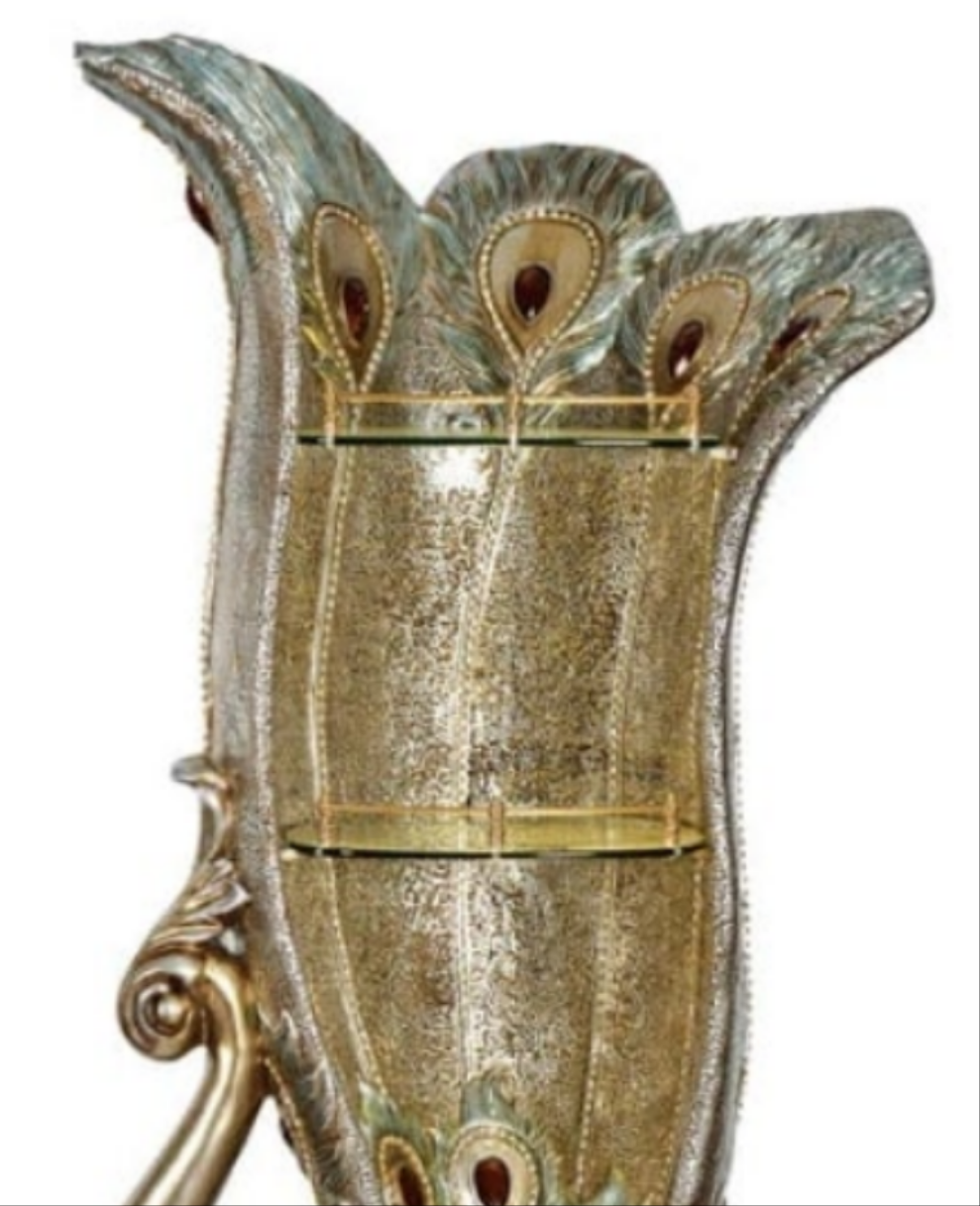 1 Bottle Tabletop Wine Bottle Rack in Gold