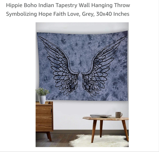 Tapestry blue black