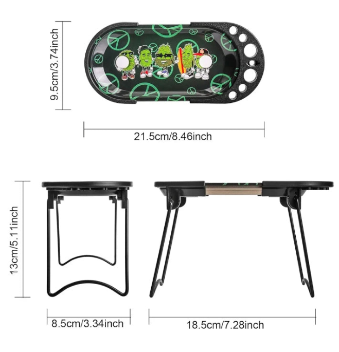 8.5x3.5 Inch Metal Rolling Tray Cone Loader for King Size&1 1/4 Size Pre Rolled Cone,Cone Pre Roll Machine Includes Foldable Stand Cone Filler,Filler Funnel & Packer-