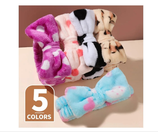 Makeup and Spa Headbands, Bow Headbands for Women's Skincare and Face Washing