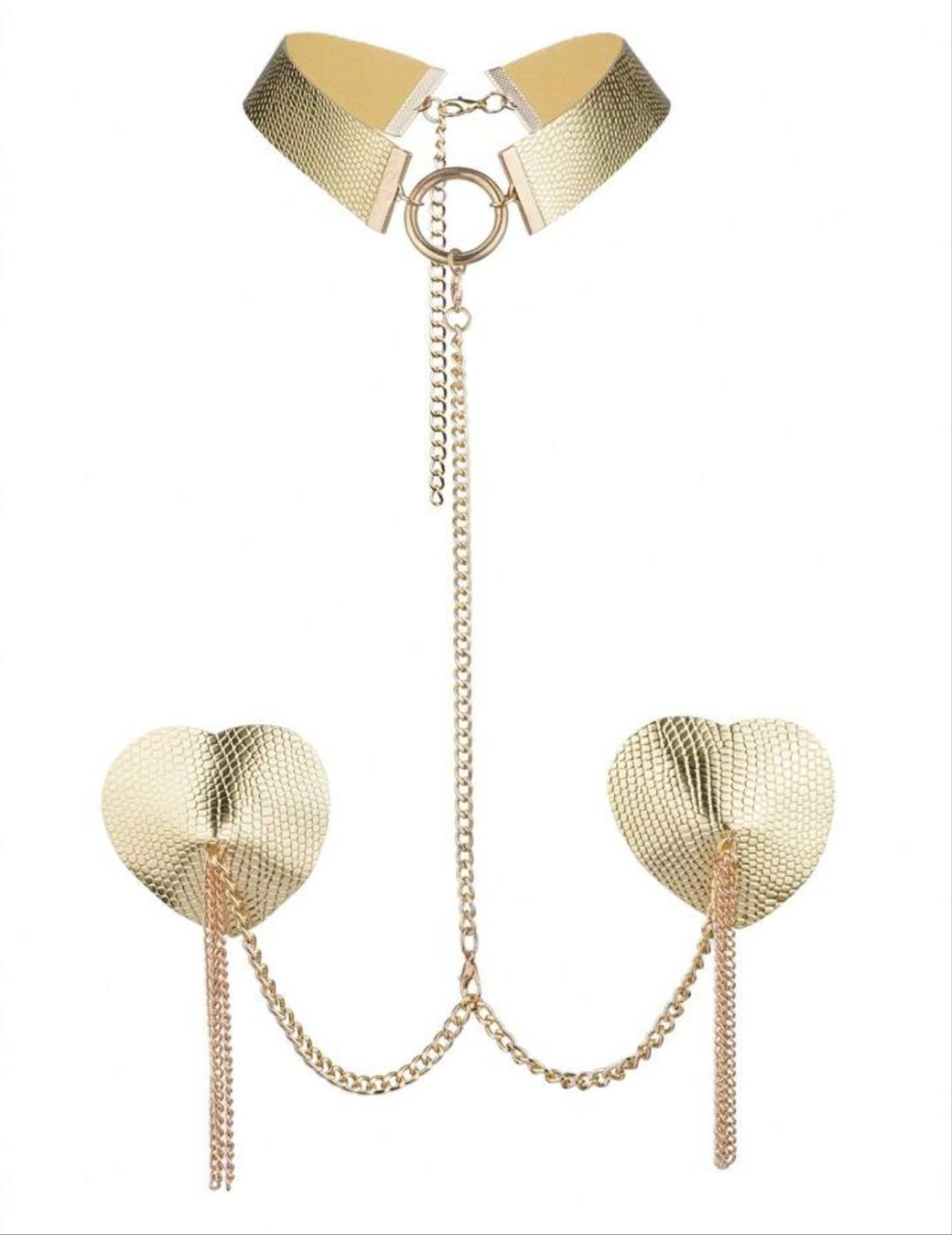 Plus Size Chain Linked Nipple Cover, Suitable For Festive Wear