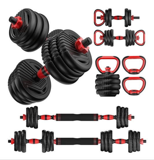 Adjustable Dumbbells, 10/25/35/55/70/90lbs Free Weight Set with Connector, 4 in1 Dumbbells Set Used as Barbell, Kettlebells, Push up Stand, Fitness Exercises for Home Gym Suitable Men/Women
