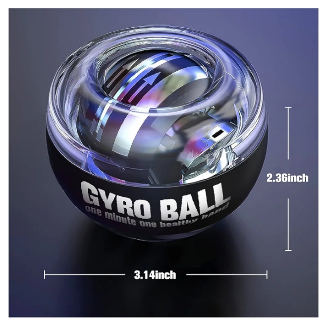 Wrist Trainer Ball Auto-Start Wrist Strengthener Gyroscopic Forearm Exerciser Gyro Ball for Strengthen Arms, Fingers, Wrist Bones and Muscles