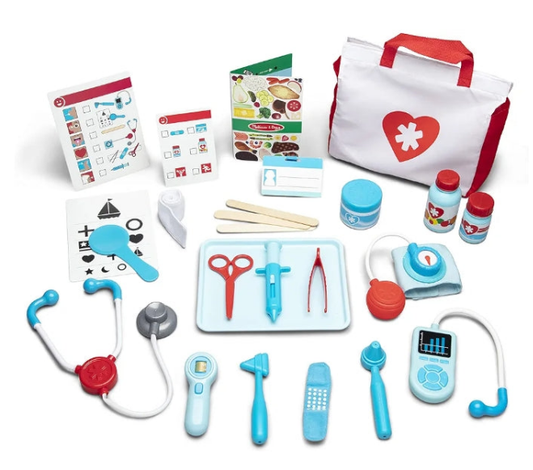 Get Well Doctor’s Kit Play Set – 25 Toy Pieces - Doctor Role Play Set, Doctor Kit For Toddlers And Kids Ages 3+
