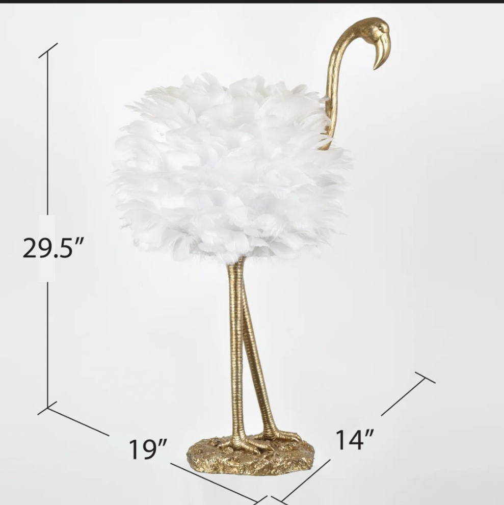 Feather Novelty Lamp