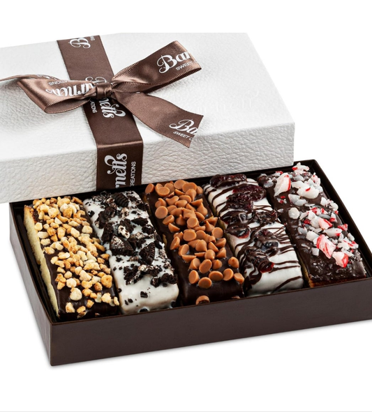 Chocolate Biscotti Gift Box, Gourmet Cookie Gift Basket for Food Delivery, Fancy Cookies Gift Ideas for Women, Men, Wife Girlfriend