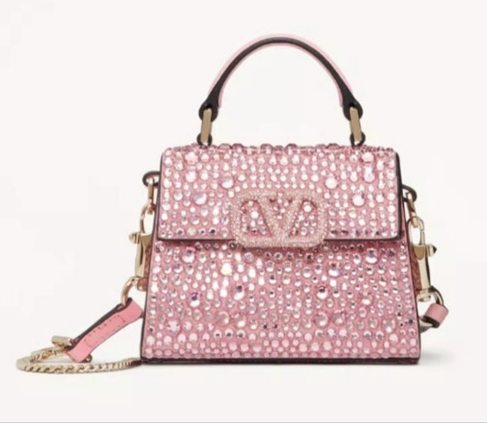 Devotion Metallic Leather Top Handle Bag
