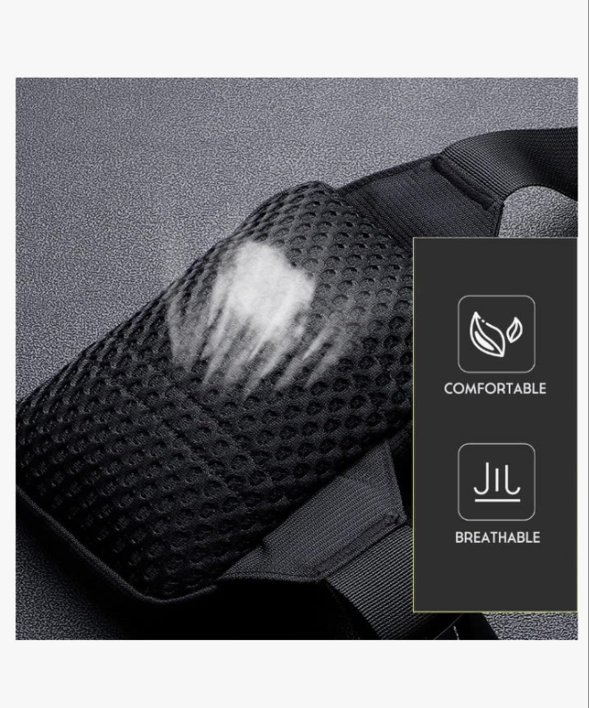 Mini Crossbody Sling Bag Chest Bag Dual Pocket Water Resistant Fanny Pack Running Phone Holder for Men Women Workout Travelling