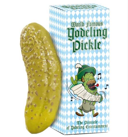 Yodeling Pickle - Sings Dill-lightful Yodel Song - Make Anyone Laugh - Best Singing Gag Gift for Friends Family Coworkers