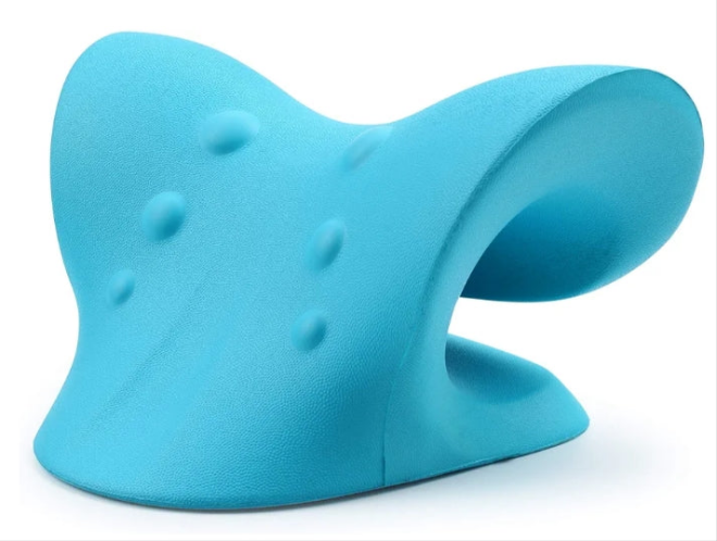 Neck and Shoulder Relaxer, Cervical Traction Device for TMJ Pain Relief and Cervical Spine Alignment, Chiropractic Pillow Neck Stretcher
