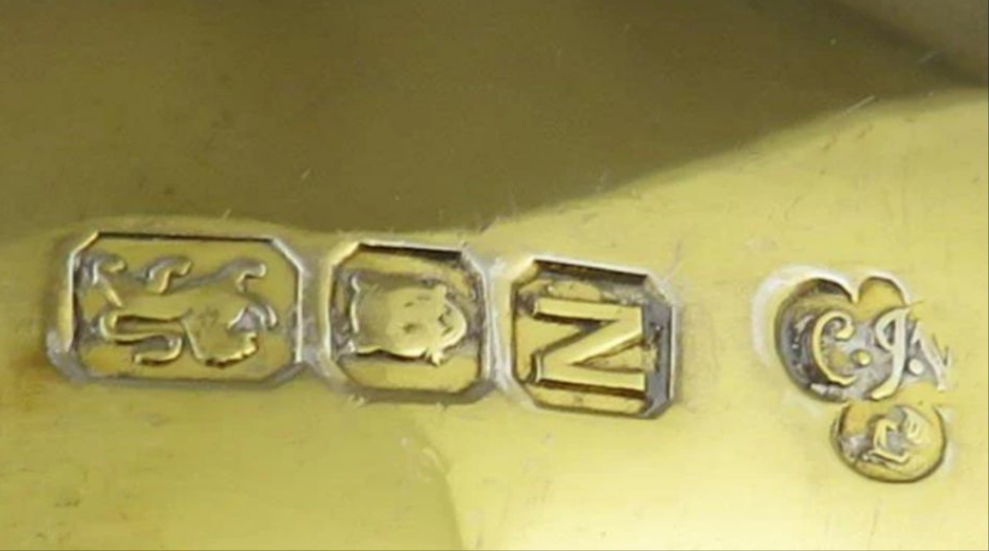 Elizabethan Pattern Silver Gilt Flatware Service for 18