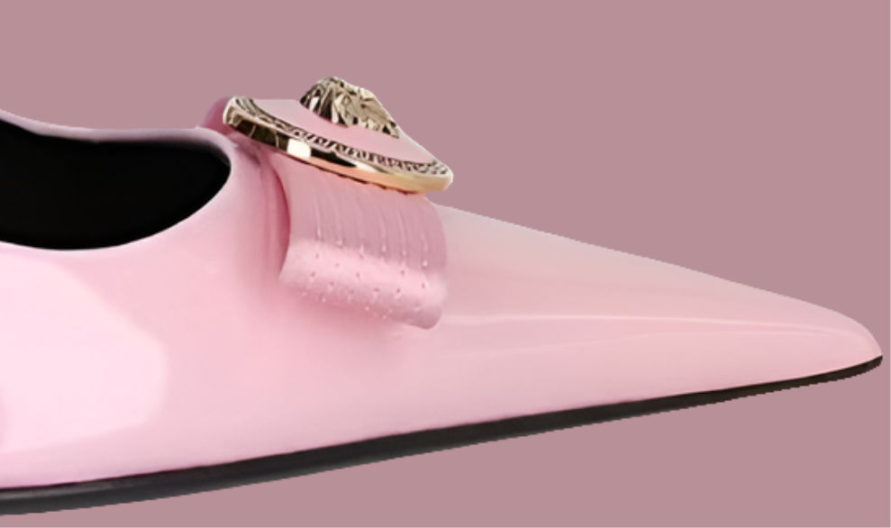 Versace Gianni Ribbon Pumps pale Pink Women's
