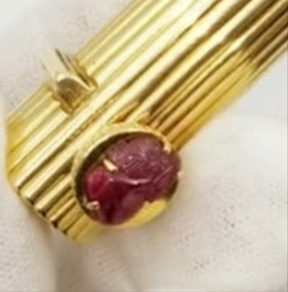 24k Gold Mughal Jadeite Jade Whiskey encrusted with gemstones Coral,Diamond,Jade,Blue Sapphire,Yellow Sapphire