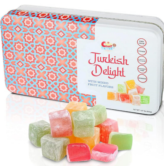Turkish Delight with Assorted Fruit Flavors (30 oz) Gift Box for Everyone