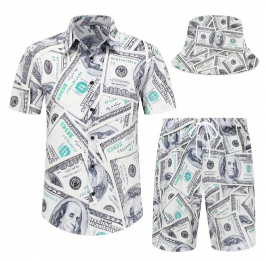 2 Piece Money Outfit Sets With Bucket Hat Hot