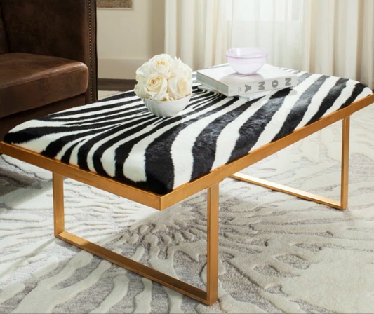 Zebra striped table or seating