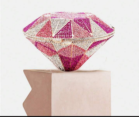 Glitter Bling,Shiny Glamorous,Elegant Unique Diamond Shaped Clutches,Multicolor Crystal Evening Bags,Clutches Purse,Luxury Novelty Designer Rhinestone HandbagS For Party & Prom Events,Dinner Bag For Party Girl,Woman,Wedding,Prom,Dinner/Banquet,Best Gifts