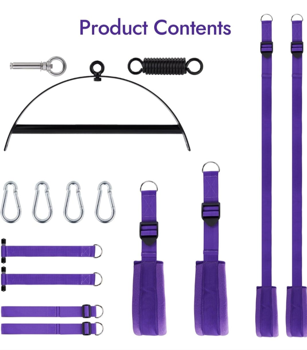 Sex Swing Couple Sex Toys - 2 in 1 Sex Position Love Sling for Door and for Hanging on The Ceiling with Thick Sponge Cushion and Adjustable Straps Adult Sex Games Holds up to 650 lbs