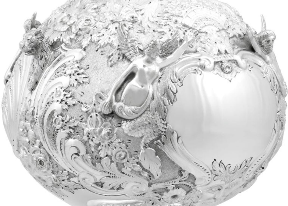 Stunning 925 Victorian Sterling Silver Jug in The Armada Style