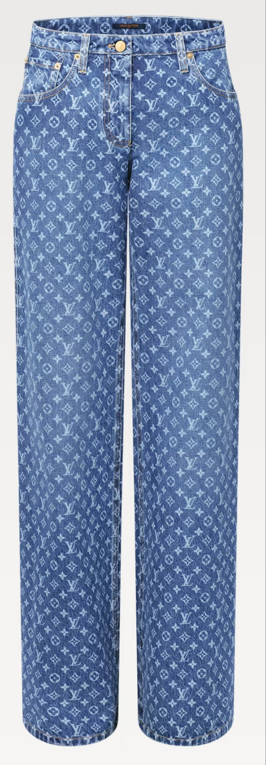 Louis Vuitton Monogram Flared Jeans