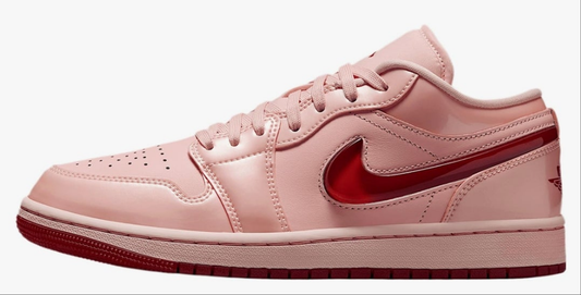Air Jordan 1 Low SE Women's Shoes (HF3174-600, Washed Coral/Washed Coral/Gym Red)