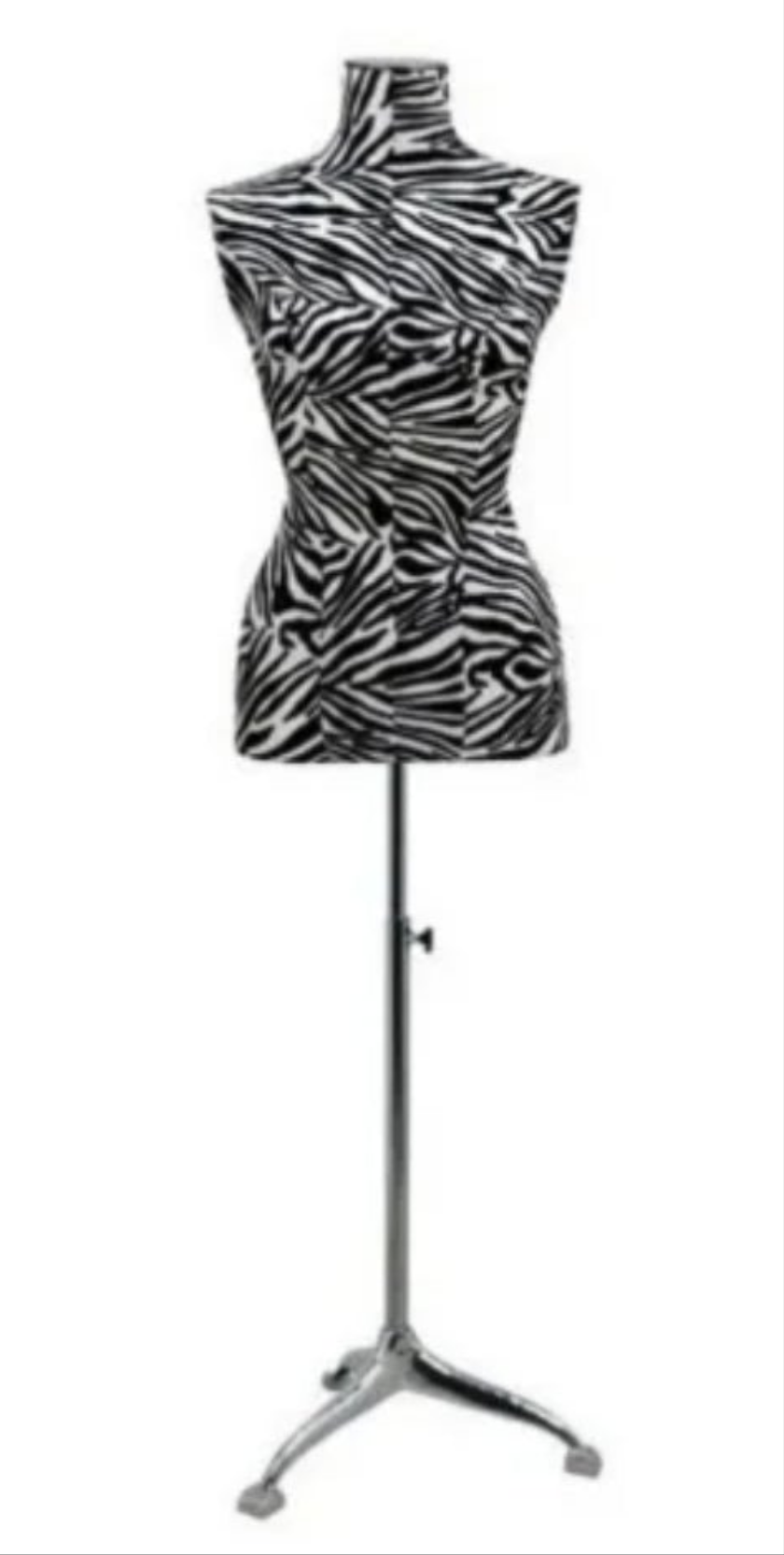 Fancy Sewing bust Woman Zebra
Enhance your window displays with this couture bust covered in zebra print fabric, perfect for adding an exotic, modern touch to your displays. This bust, with its bold, captivating design, is ideal for showcasing.