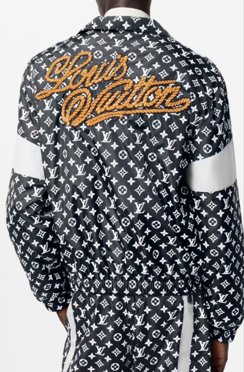 Louis Vuitton Monogram Printed Technical Track Pants And Monogram Printed Technical Track Top 2 piece outfit