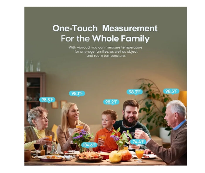 No-Touch Forehead Thermometer for Adults and Kids, Fast Accurate Baby Thermometer with Fever Alarm & Mute Mode, FSA HSA Eligible - Take Quick Temperature Easily