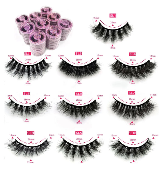 10 pack eyelashes random mix Cocomoney lashes