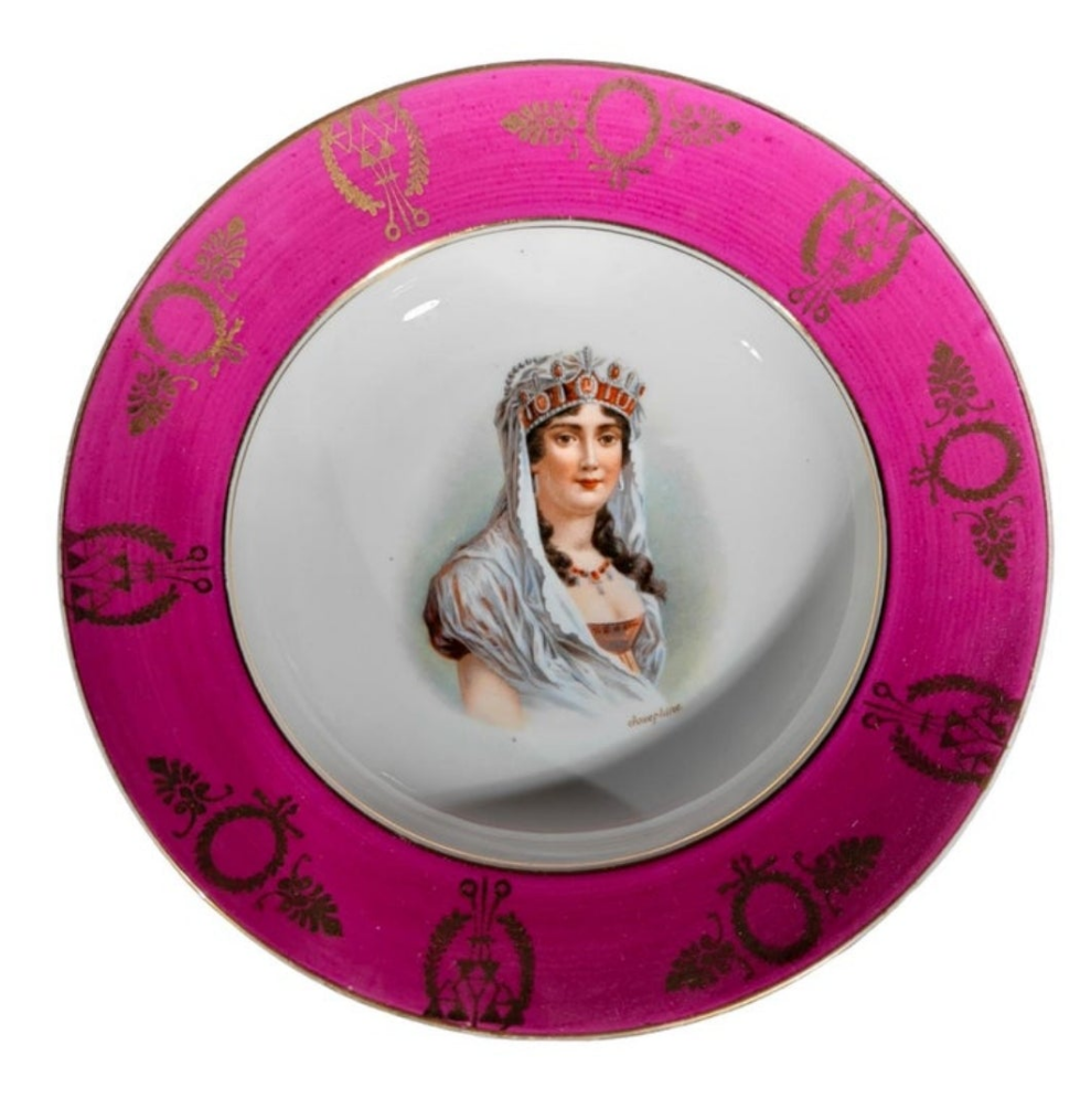 Service, Porcelain Tableware with Napoleon Pirkenhammer, 1880