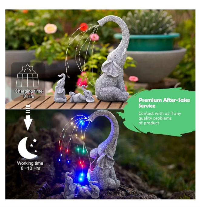 Solar Statues for Garden Decor: Outdoor Sculptures for Lawn Ornaments -Outside Porch Patio Balcony Front Yard