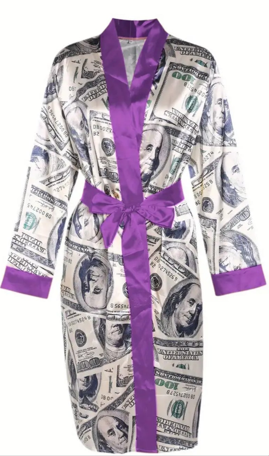 COCOMONEY ROBE PURPLE MONEY ROBE