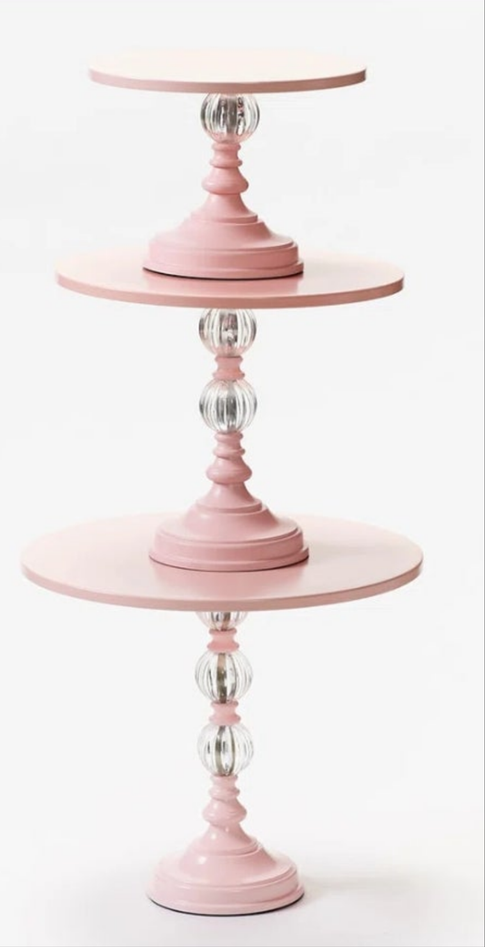 3 piece Cake Stand Set Aluminum