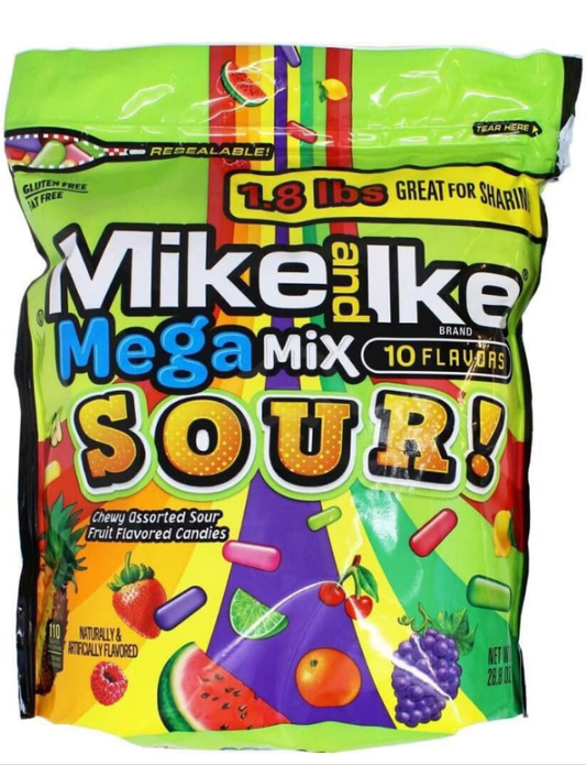 Mike and Ike, Mega Mix Sour, 28.8 Ounce