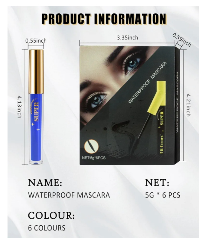 5 colors Mascara set