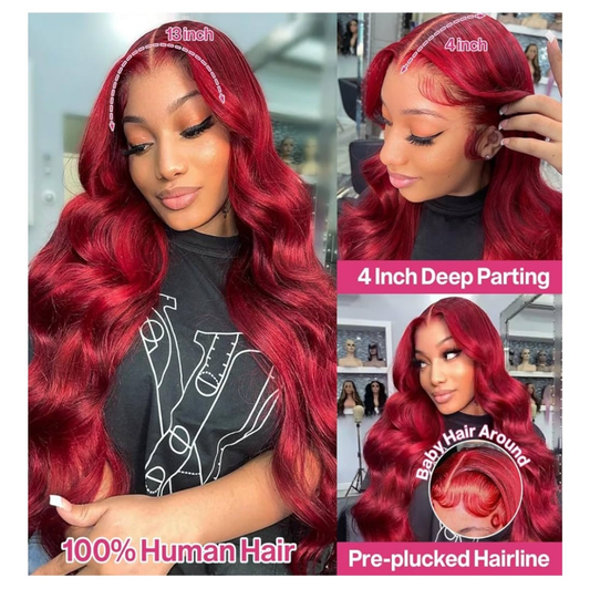 COCOMONEY Lace Front Wigs Human hair Pink Wigs Human Hair Body Curly Human Hair Wig For Women Body Wave Lace Frontal Wigs Human Hair 200% Density HD Transparent Pre Plucked 26 inch