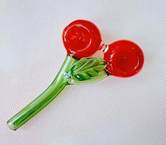 6" Double Bowl Cherry Pipe Handmade Pipe, Rose Design, Creative Curved Tube, Household Gadgets, Holiday Gift, Birthday Gift, Gift For Friends pvc