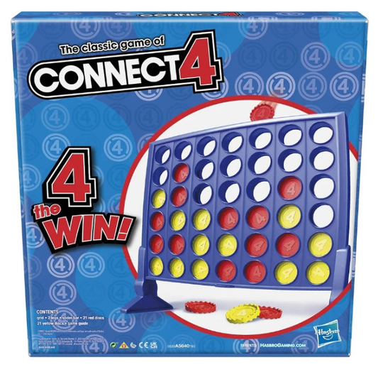 Hasbro Gaming Connect 4 Classic Grid,4 in a Row Game,Strategy Board Games for Kids,2 Player .for Family and Kids,Ages 6 and Up