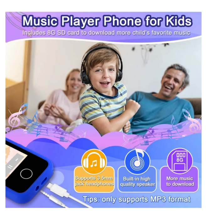 Multi-function Touchscreen Kids Smart Phone for 3-12 Year Old Boys Girls
Luoba new upgrade multi-function kids smartphone,lots of fun, No need to connect, No download the APP easy to use, is compact and lightweight, and portable