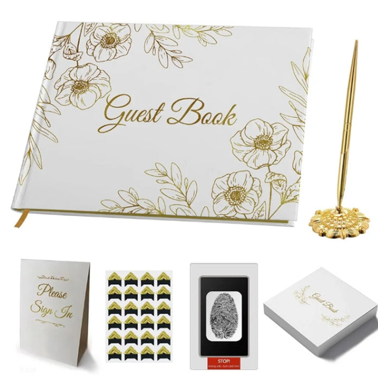 Wedding Guest Book - Guest Book Wedding Reception, Baby Shower Guest Book, Funeral Guest Book, Memorial Books for Celebration of Life Party, Sign in Book Memory