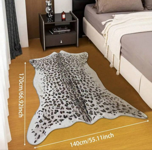 1pc Modern Home Decor Cartoon Imitation Animal Leopard Print Texture Pattern Area Rug, Soft Carpet For Bedroom Bathroom Tapestry