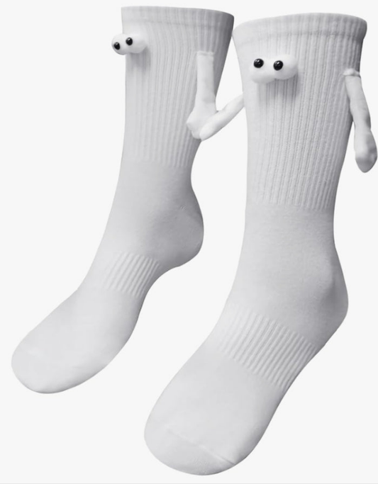 Holding Hands Socks, Novelty Magnetic Socks for Couple Men Women Friend Kids, Funny Socks Crazy Silly Socks Gag Gift