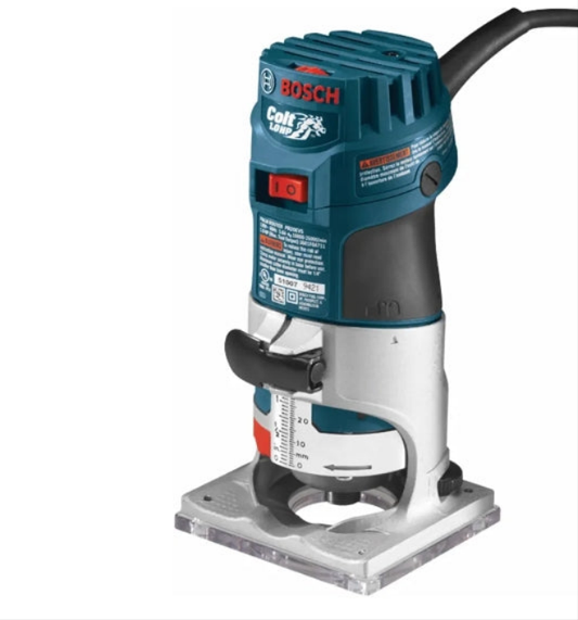 BOSCH PR20EVS Router Tool, 1 Horsepower 5.6 Amp Electronic Variable Speed Palm Router