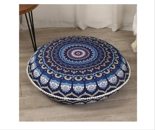 32 inches Meditation Floor Cushion for Adults, Round Large Thick Floor Pillow, Memory Foam Filling