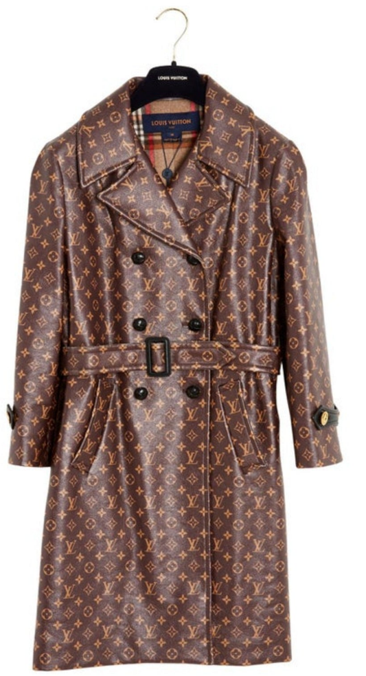 Hot Louis Vuitton 2020 Manteau FR38 LV Silk Monogram Trench Coat UK10 US8 NWT