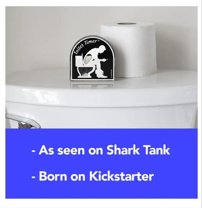 The Original Toilet Timer (Classic), As Seen on Shark Tank. Funny Gift for Men, Husband, Dad, Son, Birthday, Christmas, Stocking Stuffer.