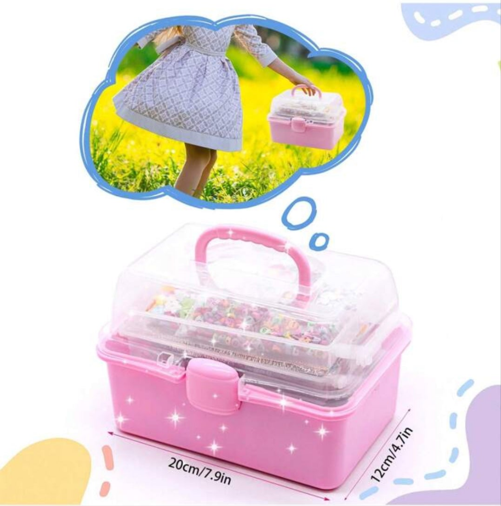 2500+PCS Arts And Crafts Supplies For Kids, DIY Craft Supplies Kit Box For Ages 6-8, Arts And Crafts Kit, Crafting Supply Set For Girls Boys Birthday Christmas Gifts
