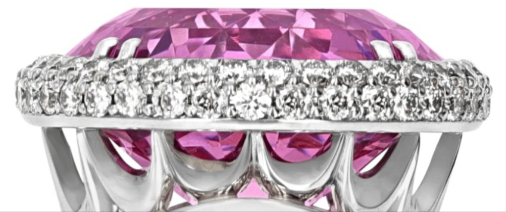 Pink Topaz Ring, 23.44 Carats